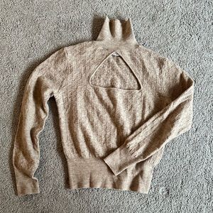 Zara knit top tan